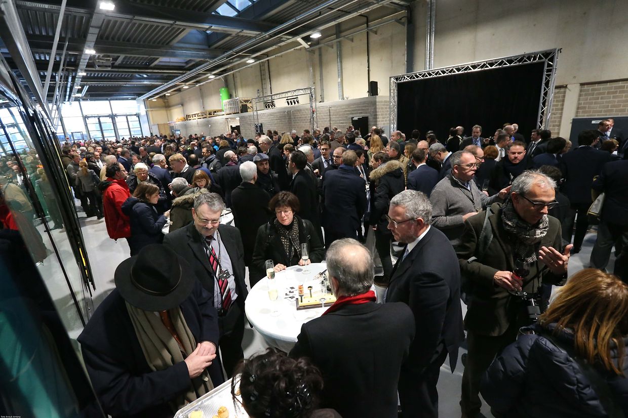 10.12.2017 Luxembourg, Kirchberg, Einweihung Tram, Tramsschienen, Mobilitéit , CFL, photo Anouk Antony