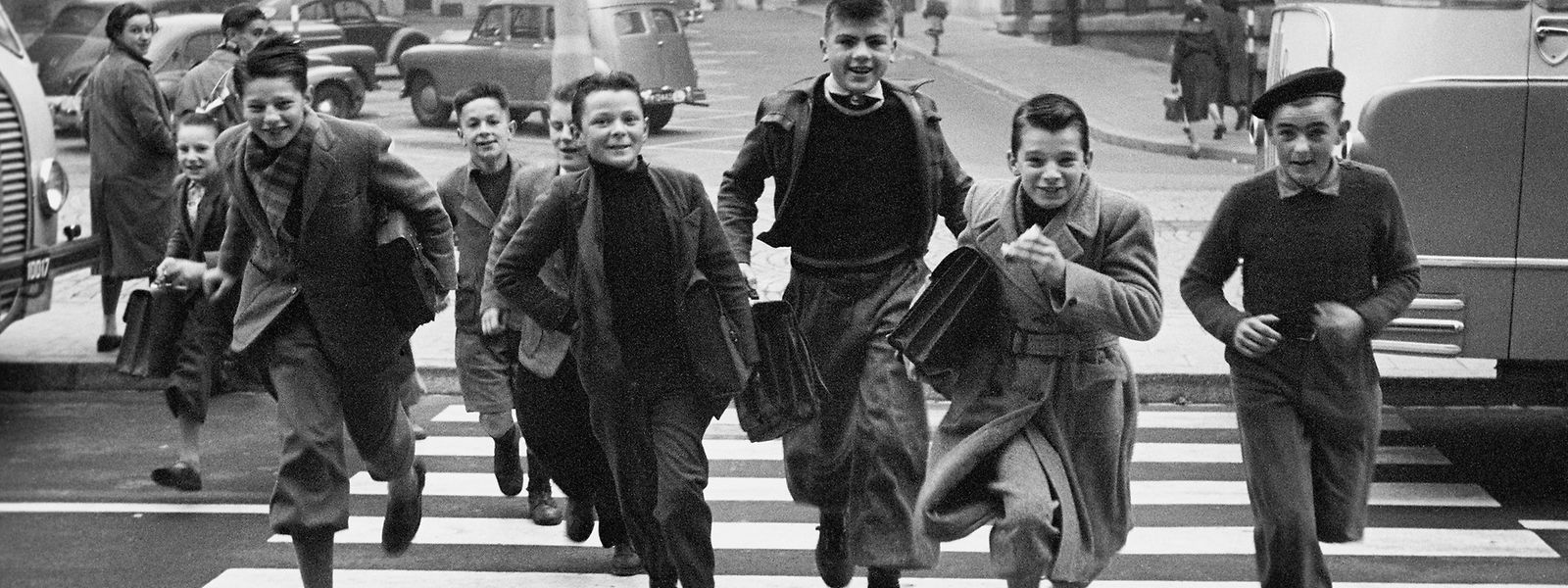 Ecoliers rue Aldringen en 1954