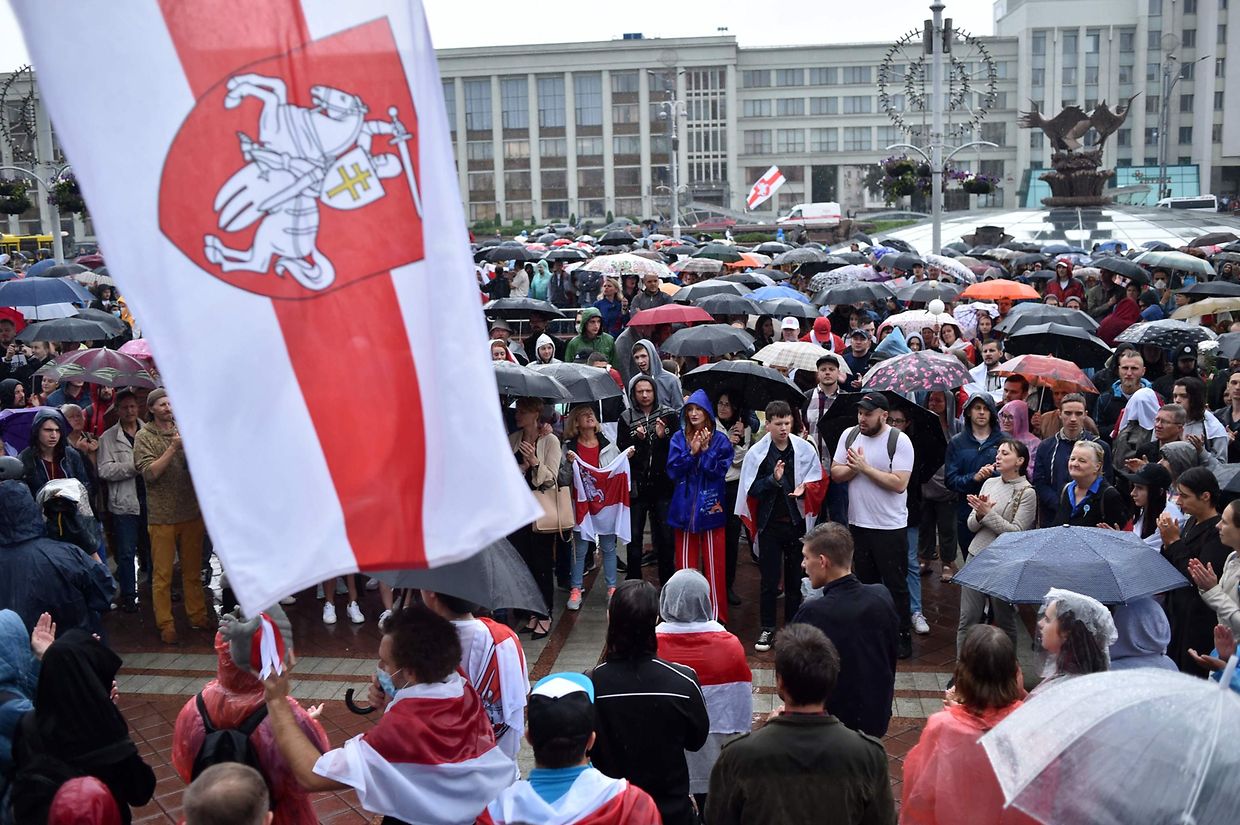 In den vergangenen Wochen kam es in Minsk immer wieder zu Demonstrationen.