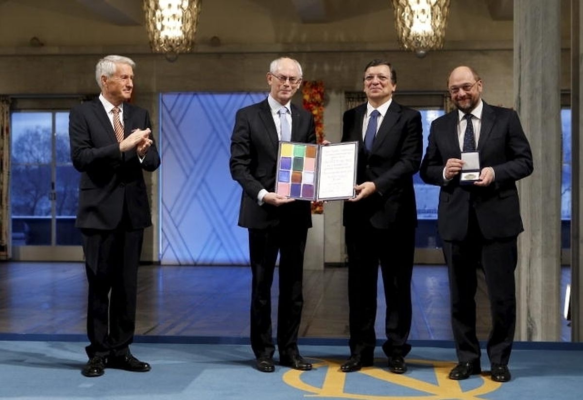 EU Leaders Receive Nobel Peace Prize At Oslo Ceremony