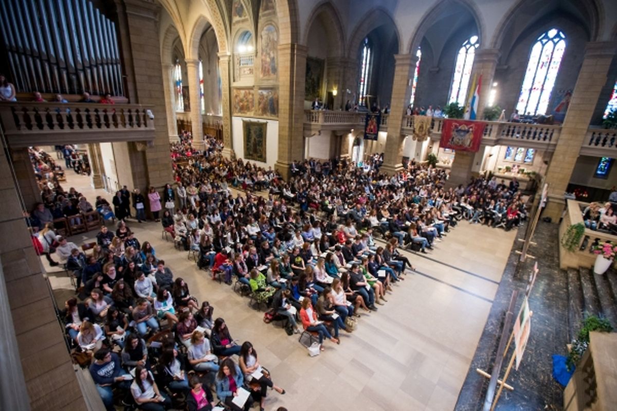 Messe für die Schwestern der christlichen Lehre und die Schule in Luxemburg-Fieldgen