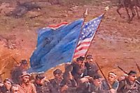 Das Gemälde "Pickett's Charge" des Franzosen  Paul Philippoteau zeigt die Schlacht bei Gettysburg am 3. Juli 1863.