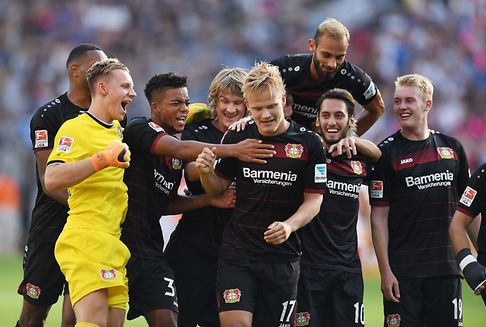 In der Fußball-Bundesliga: Später Sieg für Bayer Leverkusen