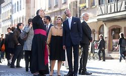 LL.AA.RR le Grand-Duc et la Grande-Duchesse au Conseil de l'Europe à Strasbourg. Foto:Gerry Huberty