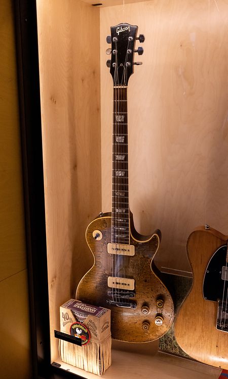 La Gibson Les Paul Goldtop (1954) utilisée par Canned Heat au Festival de Woodstock en 1969. 