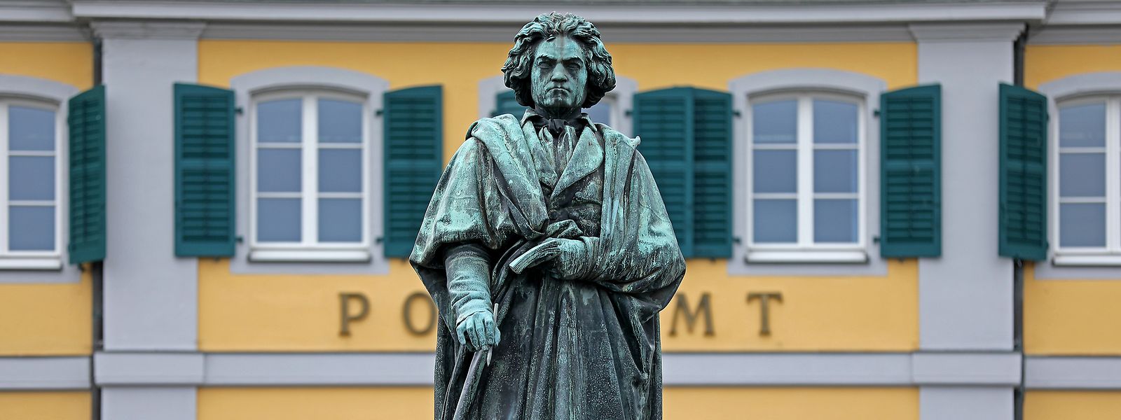 Eine Statue des Komponisten Ludwig van Beethoven in Bonn. 