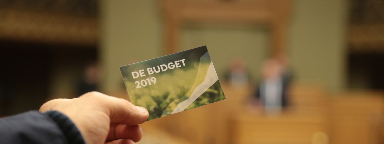 Dieses Jahr wurde der Haushaltsentwurf als Visitenkarte mit QR-Code 