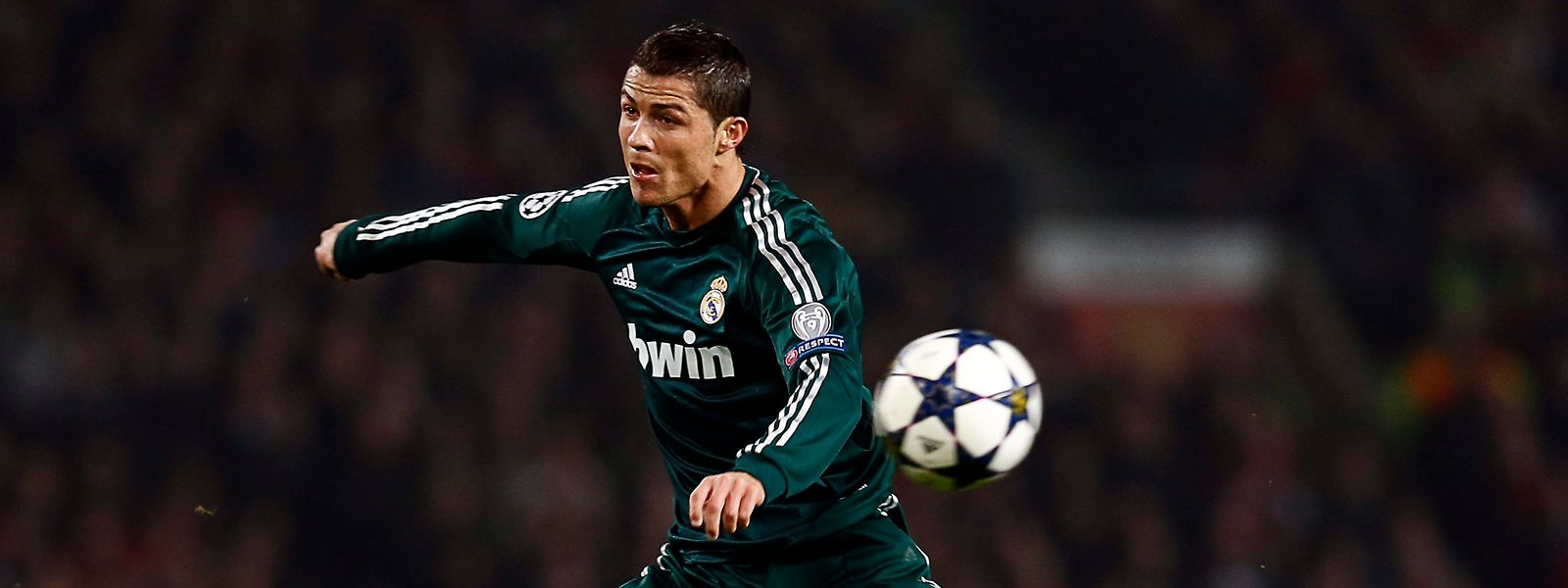 Cristiano Ronaldo quando jogava para o Real Madrid em 2013. 
