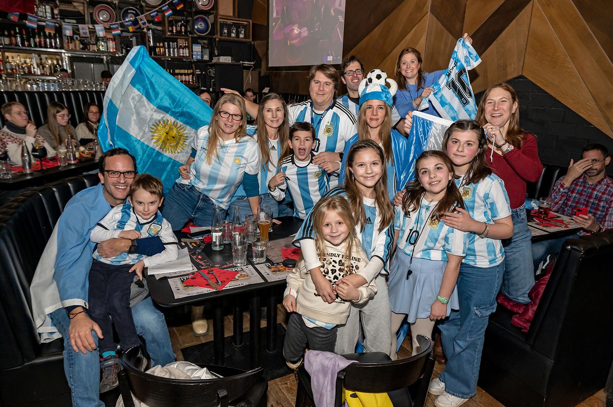 Pure Freude auf Seiten der argentinischen Anhängerschaft.