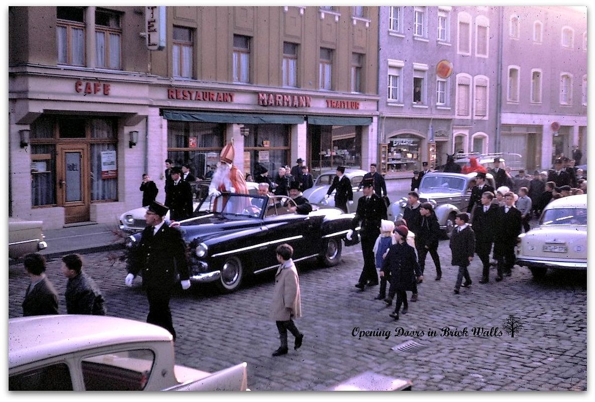 1963 wurde der Nikolaus durch die Straßen von Echternach gefahren ...