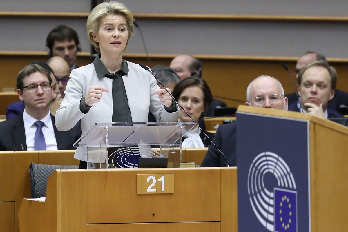 Ursula von der Leyen stellte am Mittwoch ihre Klimaschutz-Pläne im Europaparlament in Brüssel vor. 