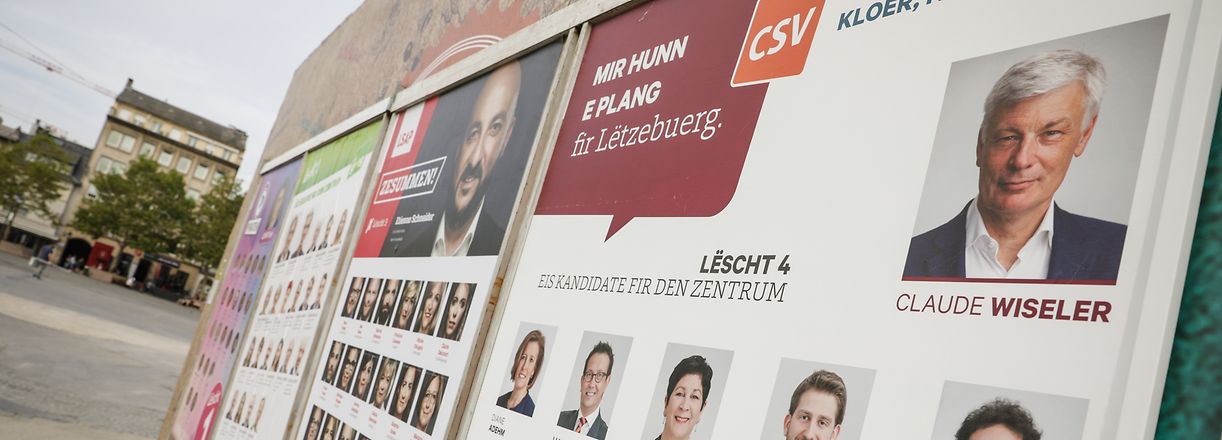 Wahlplakate - Parlamentswahlen 2018 - Photo : Pierre Matgé