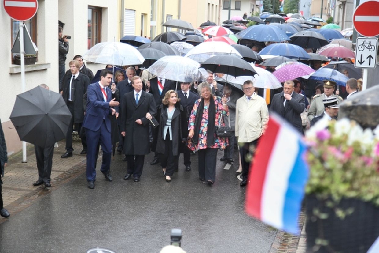 Das großherzogliche Paar in Bad Mondorf.