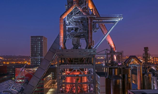 Blast furnace A in Belval is 82 metres high and has a viewing platform