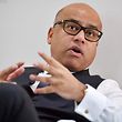 Sanjeev Gupta, head of the GFG Alliance, speaks during an interview in London on 28 January 2019 . 