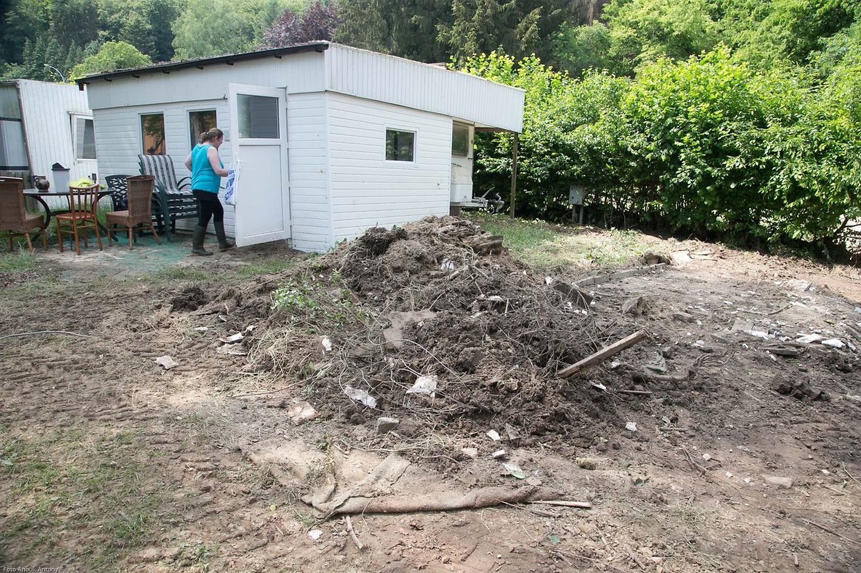 4.6.2018 Luxembourg, Gemeinde Waldbillig, Camping Müllertal, Nachwirkungen wegen Hochwasser, Hochwasserschaden  photo Anouk Antony