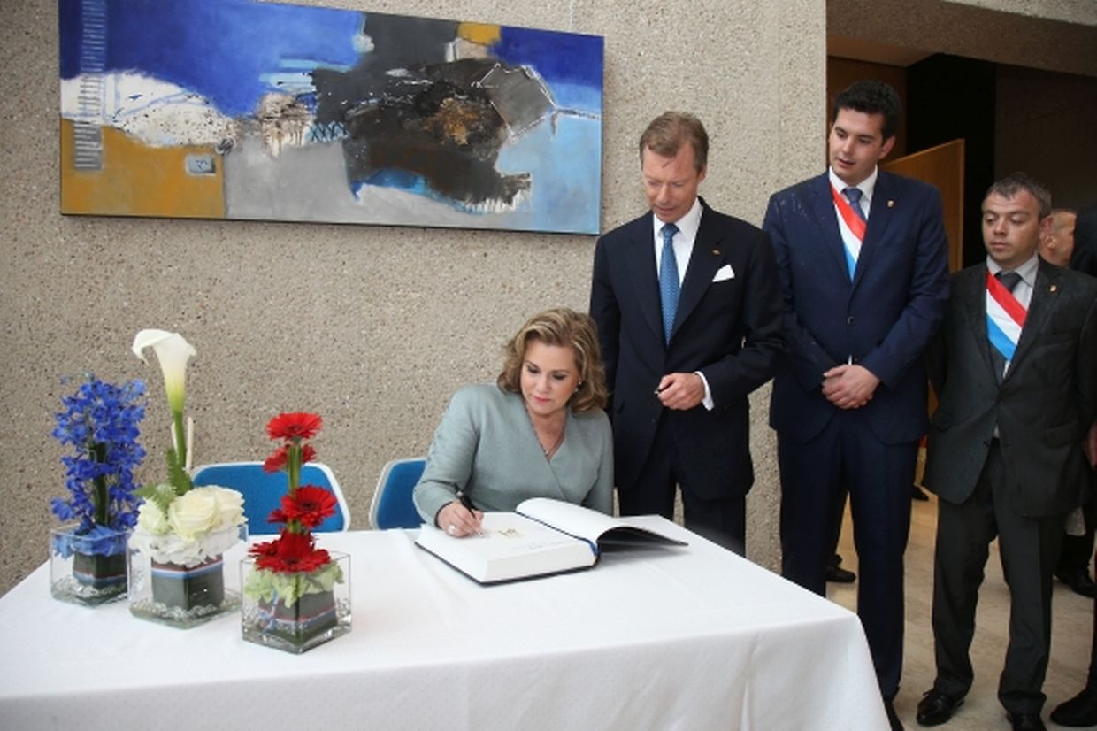 Das großherzogliche Paar in Bad Mondorf.