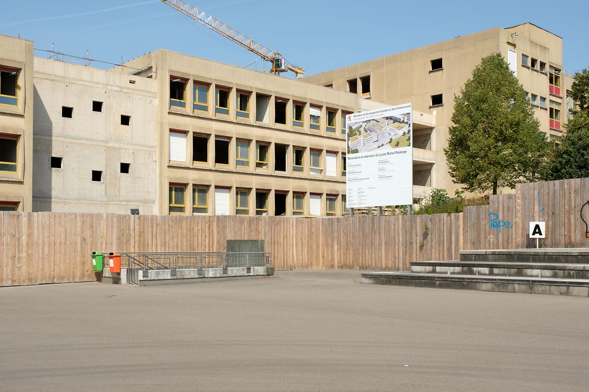 Lycée MichelRodange Baustelle 