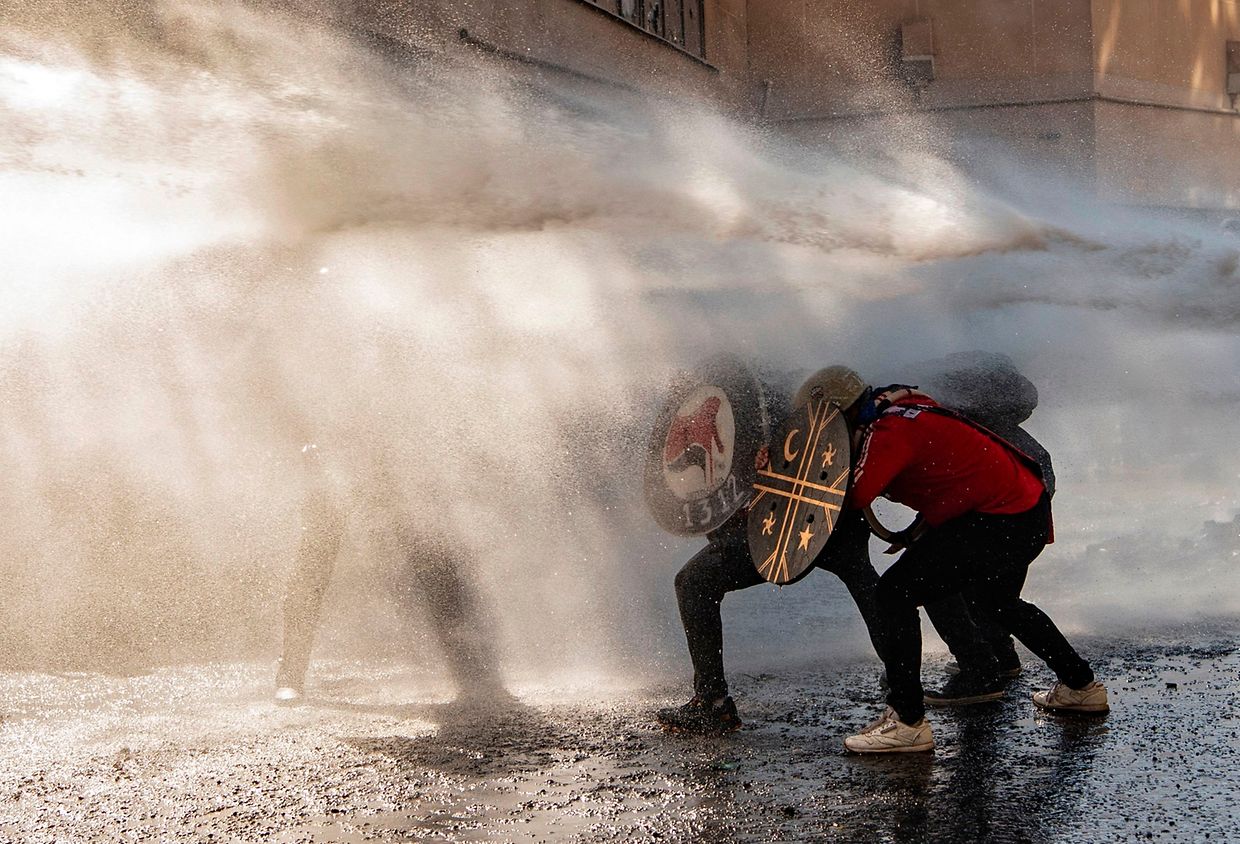 Protesto no Chile 