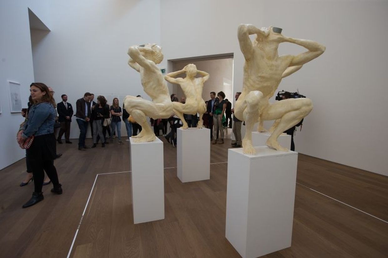 Vernissage der Wim Delvoye-Ausstellung im Mudam.