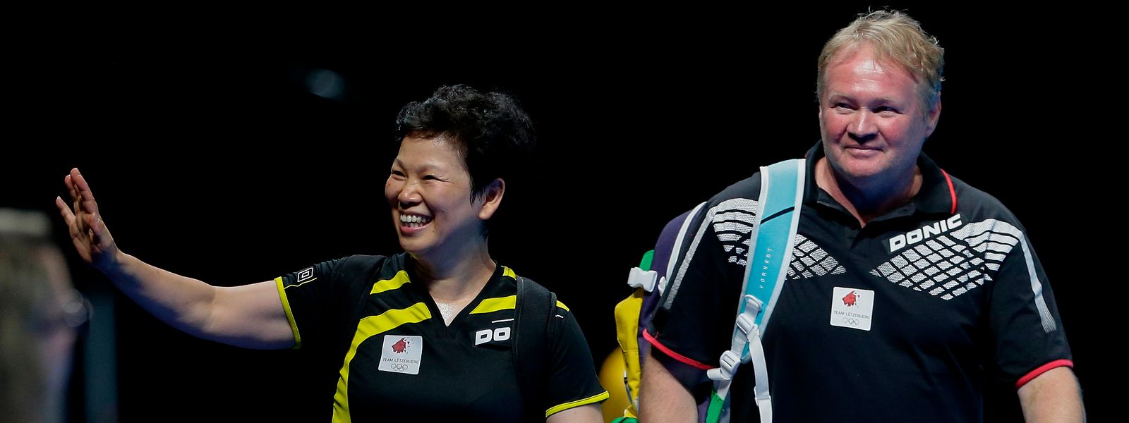 Auch bei den Olympischen Spielen 2016 weicht Tommy Danielsson seiner Frau Ni Xia Lian nicht von der Seite.