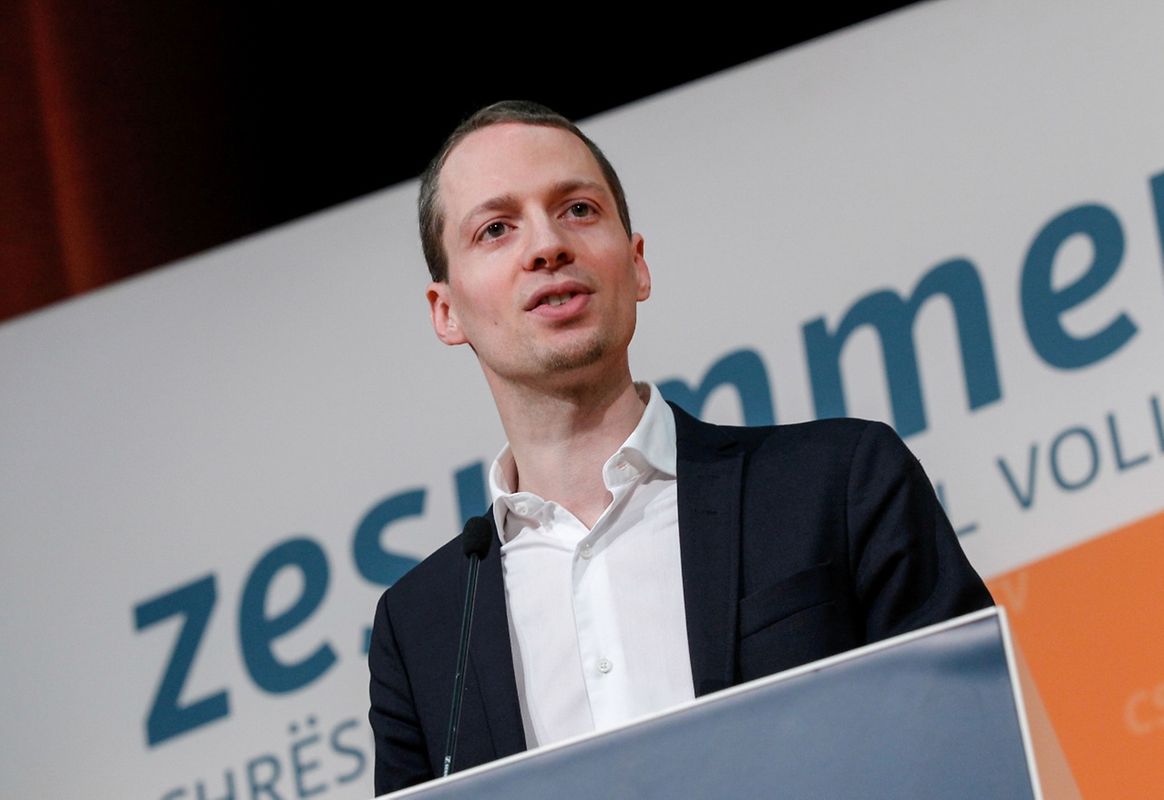 Der Abgeordnete Serge Wilmes legte nochmals seine Argumente für "Primaries" bei der Kür des Spitzenkandidaten dar. Foto: Guy Jallay