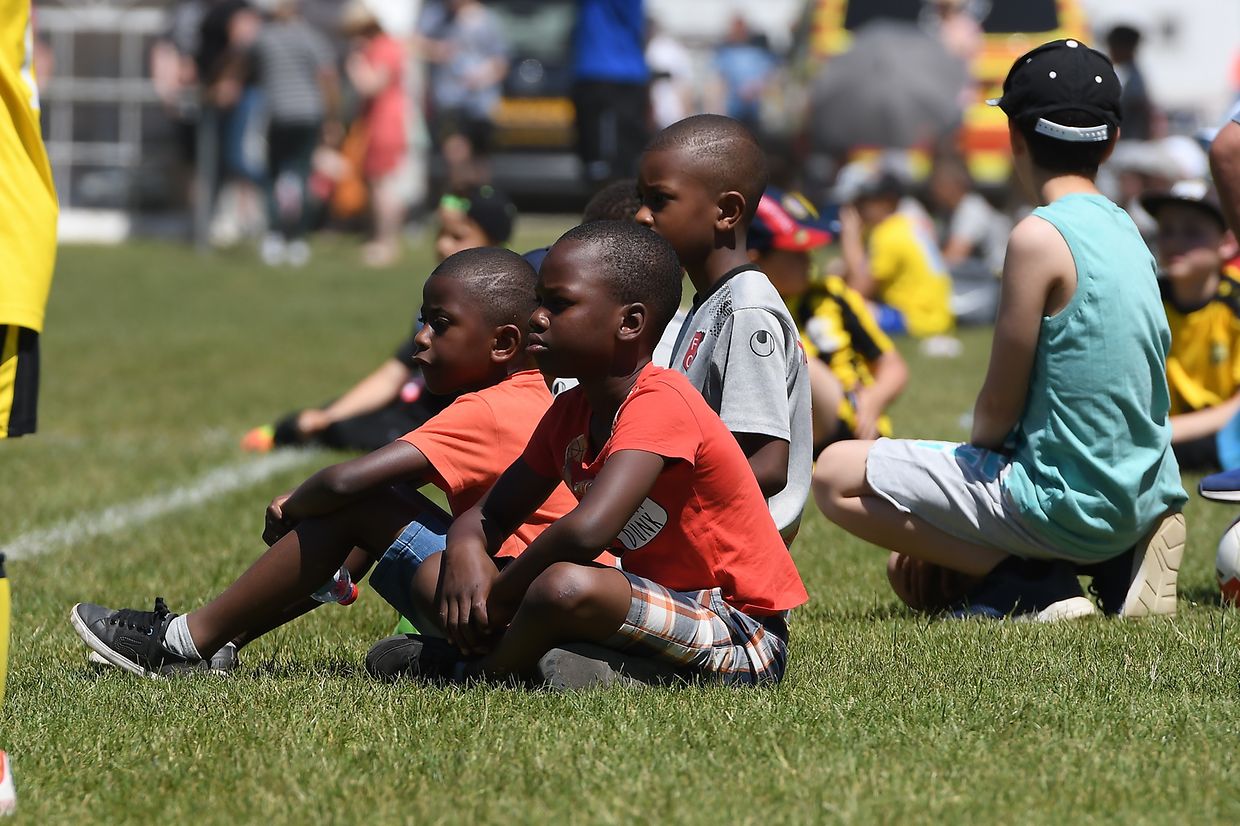 Journée Nationale du Football 2019. Des jeunes spectateurs très attentifs.