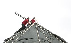 Lokales Tornade Petange-Bascharage, travaux , nettoyage, foto: Chris Karaba/Luxemburger Wort