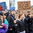Sorgen um die Zukunft: Schüler beim Klimastreik in Luxemburg-Stadt. 