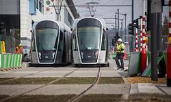 Tram Testfahrten, Kirchberg, Foto Lex Kleren