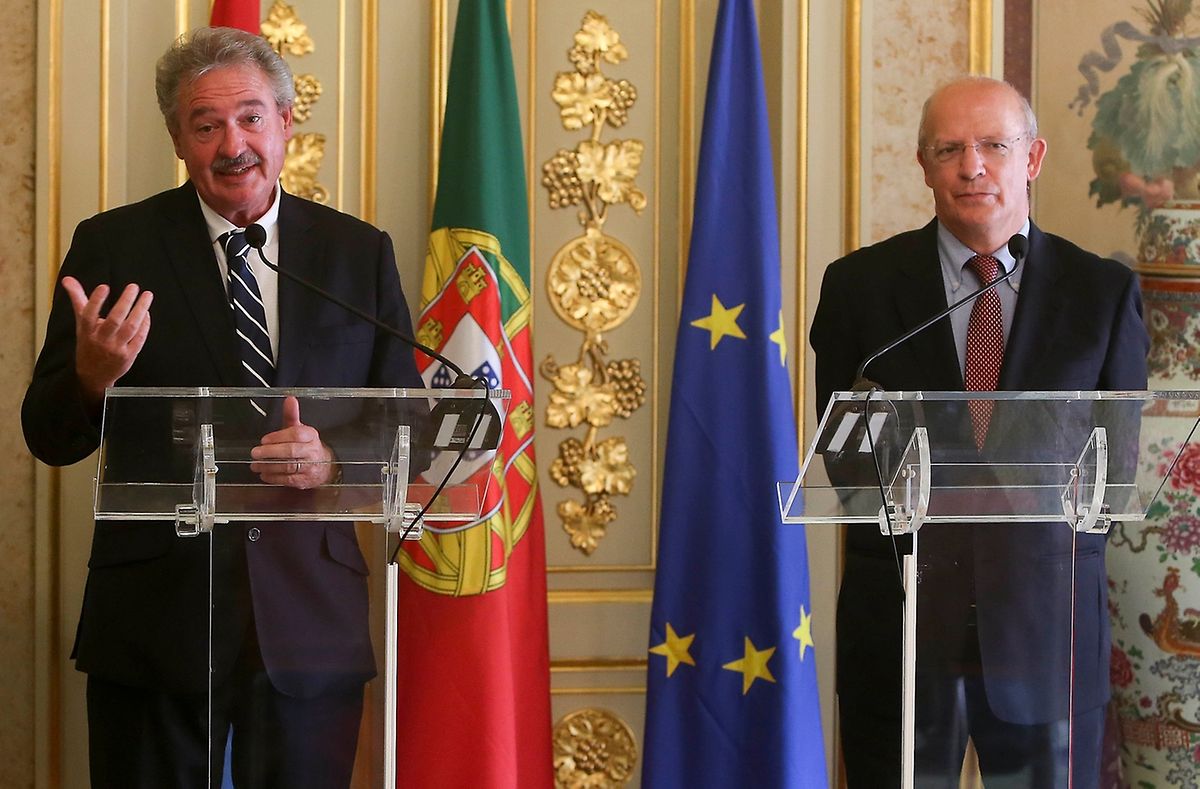 Asselborn foi recebido pelo seu homólogo Augusto Santos Silva