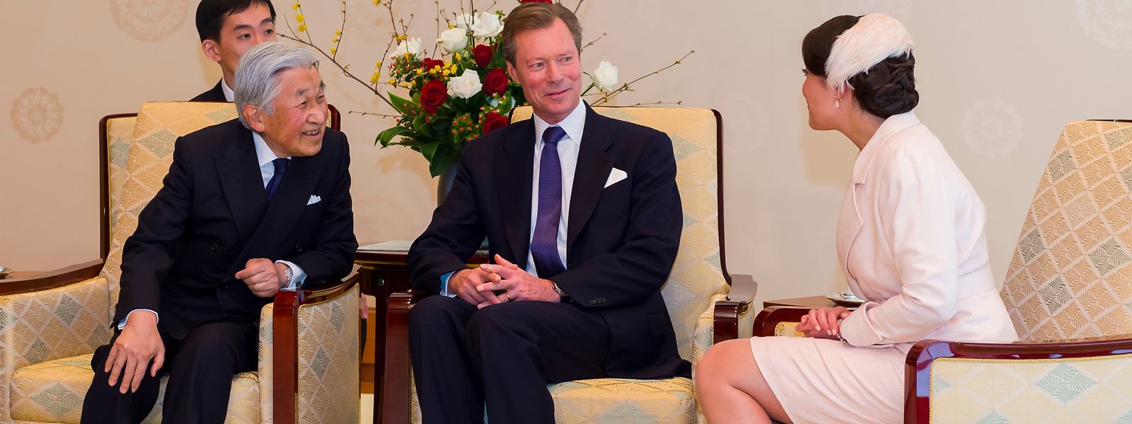 Der Empfang im Kaiserpalast fiel äußerst herzlich aus.