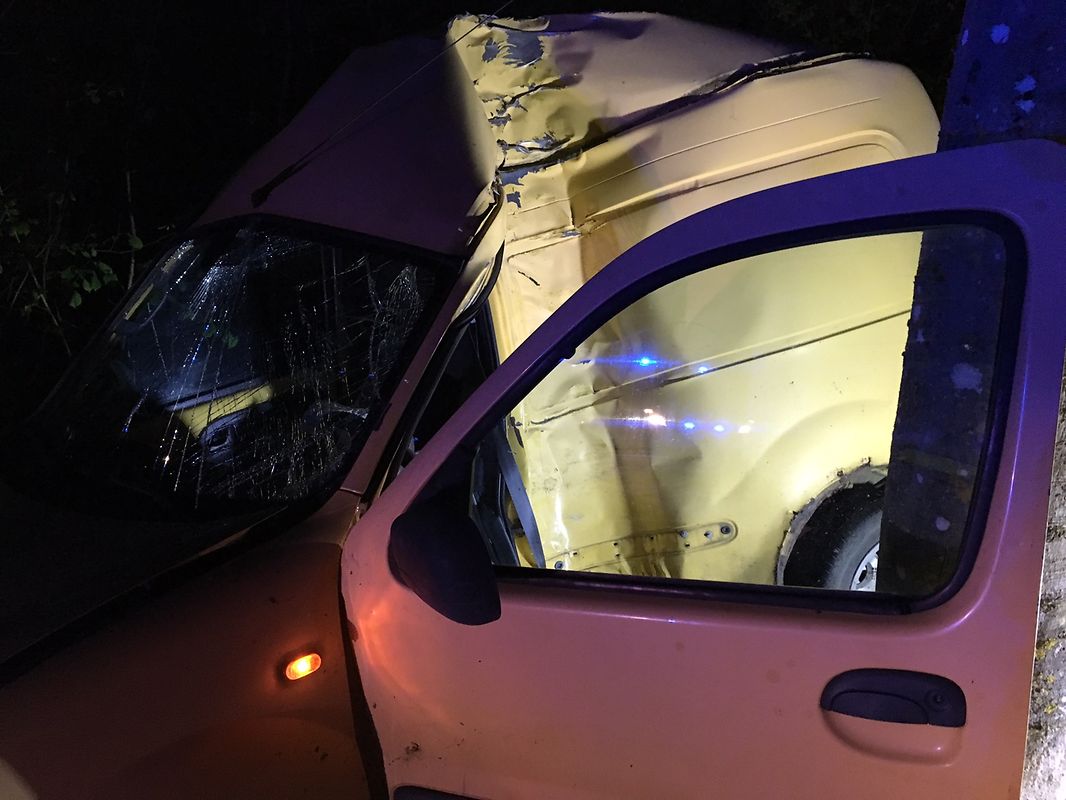 Der Fahrer wurde bei dem Unfall verletzt.