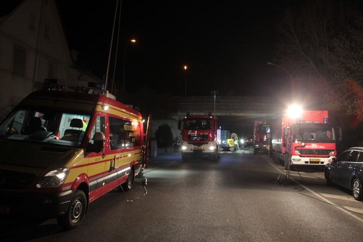 Die Rue de Monnerich wurde in der Nacht zum Freitag gesperrt.