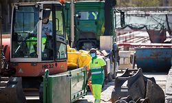 Wiedereröffnung Baustellen - COVID-19 - Tram Baustelle - Avenue de la Liberté - Foto: Pierre Matgé/Luxemburger Wort