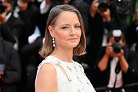 TOPSHOT - US actress and director Jodie Foster arrives for the opening ceremony and the screening of the film "Annette" at the 74th edition of the Cannes Film Festival in Cannes, southern France, on July 6, 2021. (Photo by John MACDOUGALL / AFP)