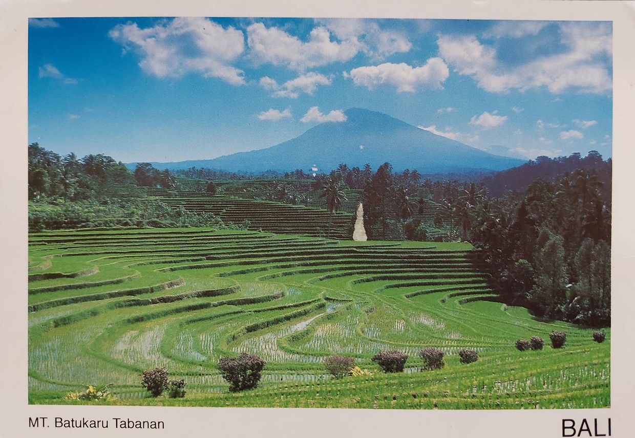 Une carte postale de Bali, mais d'un des voyages précédents de Willy. 