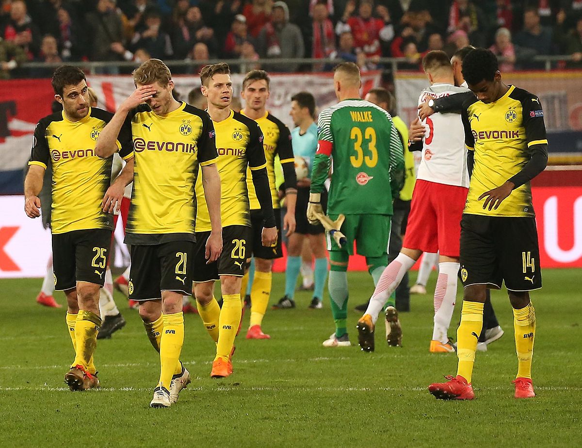 Die Enttäuschung stand den Dortmundern ins Gesicht geschrieben.