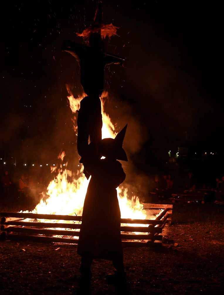 27.10.2018 Luxembourg,  Munshausen, bei der Robbesscheier, Trauliicht, Grusel, Geister Hintergrund der Geschichte, Geisterumzug,  photo Anouk Antony