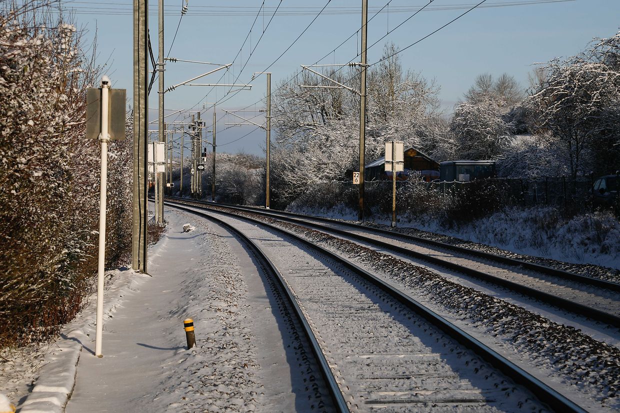 Illustration, Schnee, Zug, Schienen  Foto: Anouk Antony/Luxemburger Wort