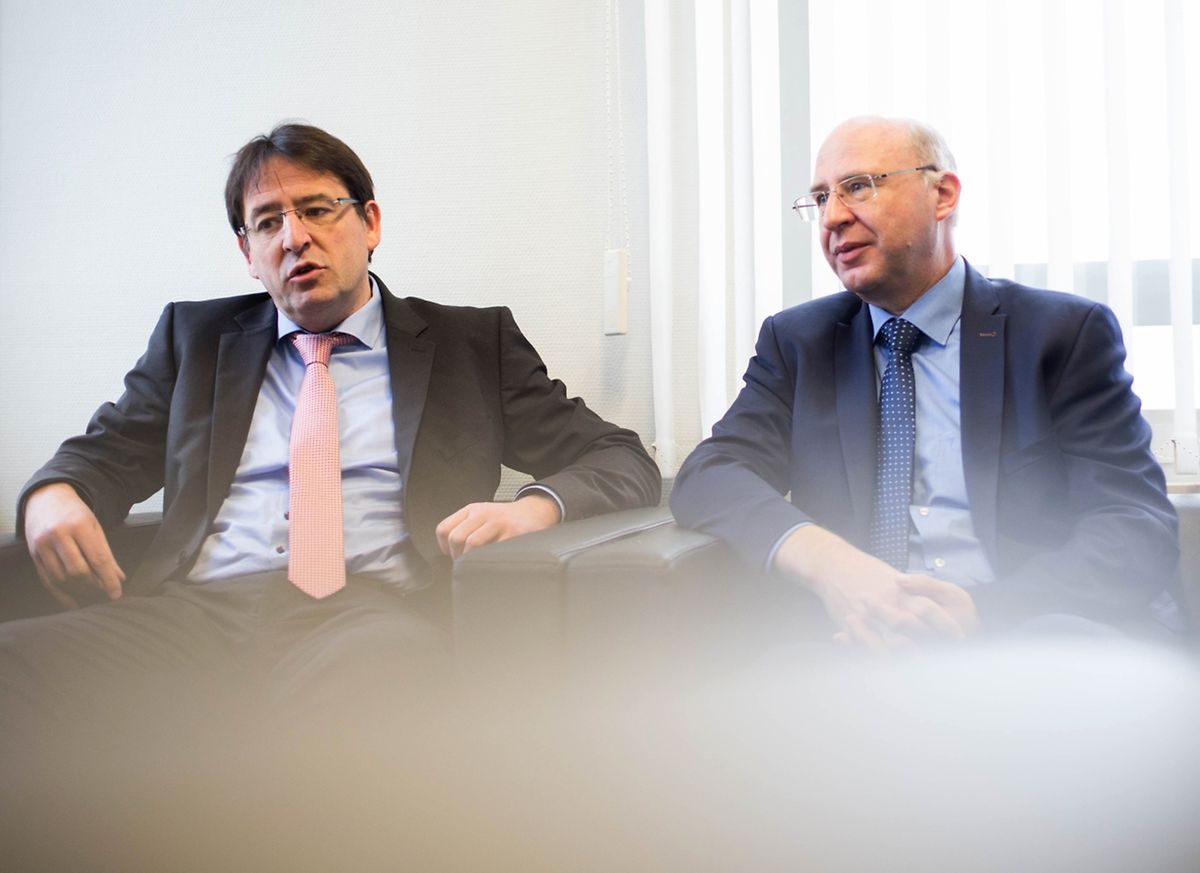 Mario Grotz et Jean-Marie Spaus, responsables des nouvelles technologies et de l'initiative EuroHPC