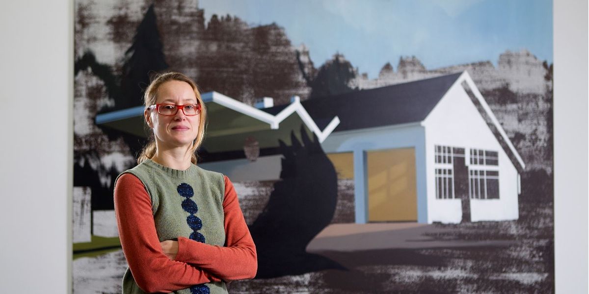 Tina Gillen, hier 2013 bei einer ihrer Ausstellungen in der Galerie Nosbaum Reding, wurde als Teilnehmerin für die Biennale 2021 ausgewählt. 