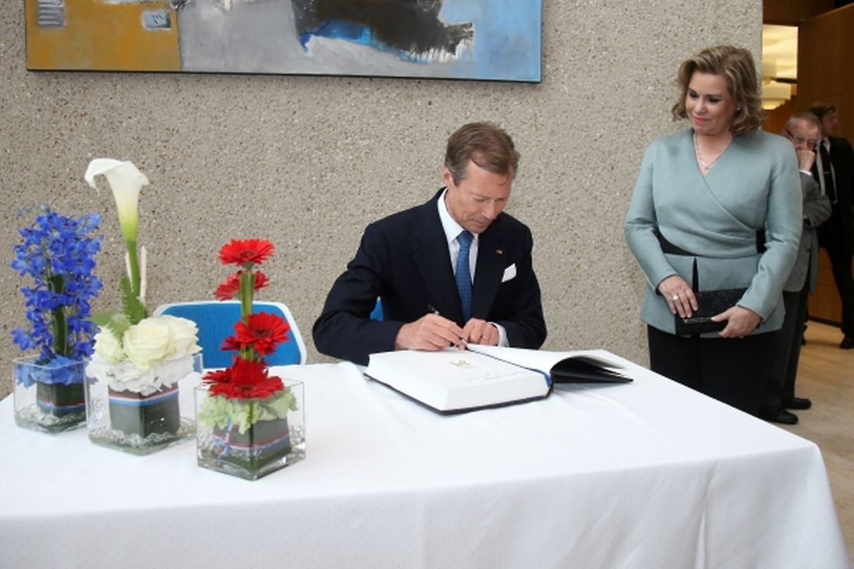 Das großherzogliche Paar in Bad Mondorf.