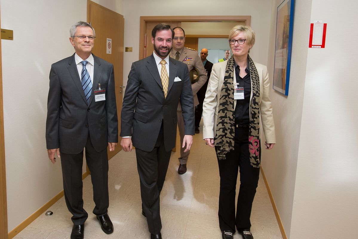 Erbgroßherzog Guillaume besuchte am Dienstag das DuPont-Werk in Contern. 