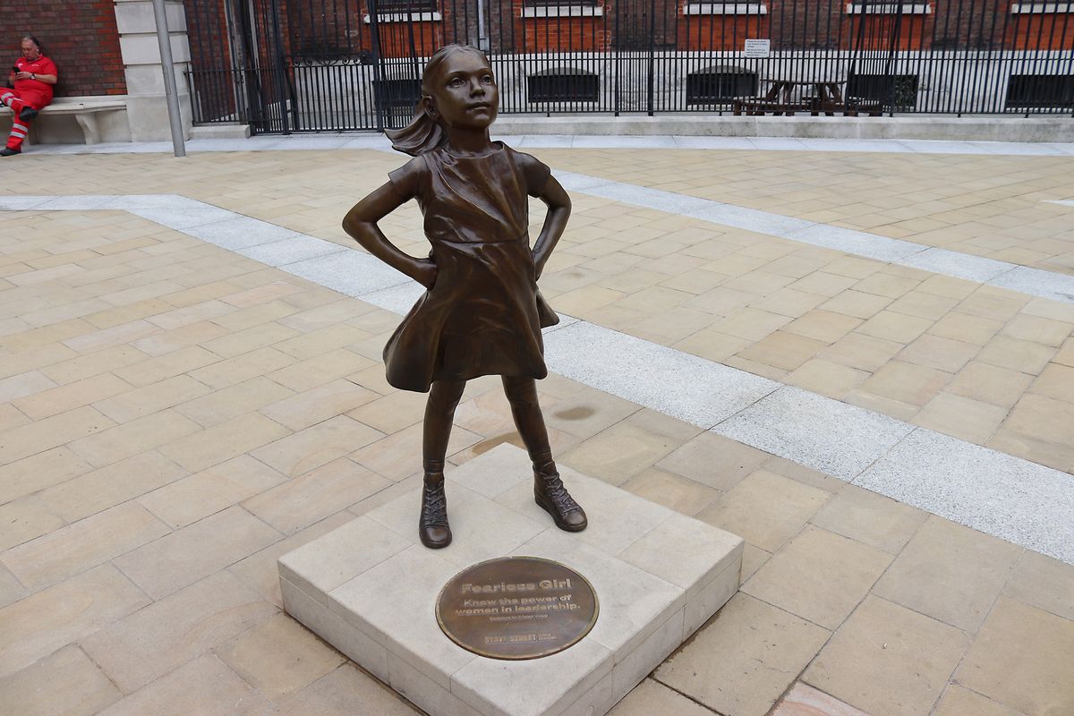 Das „Fearless Girl“ in London