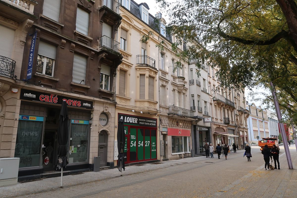 Dans la Métropole du fer, le commerce dans la rue de l'Alzette fait grise mine.