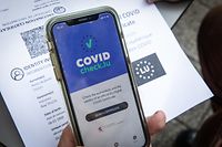 Lokales,Présentation du certificat CovidCheck numérique (EU Digital COVID Certificate) et de l’application mobile CovidCheck.lu. Foto: Gerry Huberty/Luxemburger Wort
