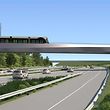 Über eine neu zu bauende Brücke wird die Tram späterhin von der Luxexpo aus über die Autobahn und anschließend zum Flughafen Findel fahren.