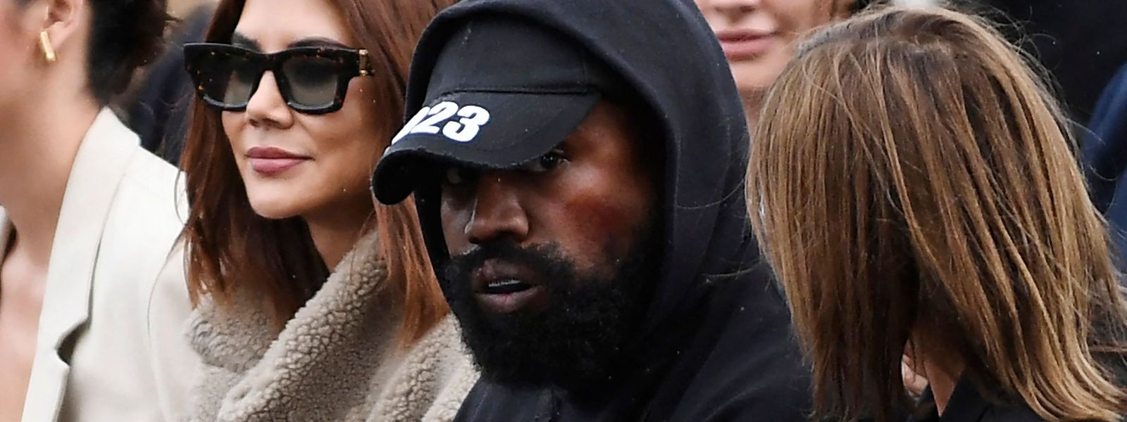 Kanye West na Semana da Moda de Paris, a 17 de outubro de 2022.
