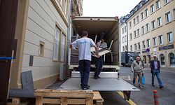 A removal firm moving furniture in Luxembourg City